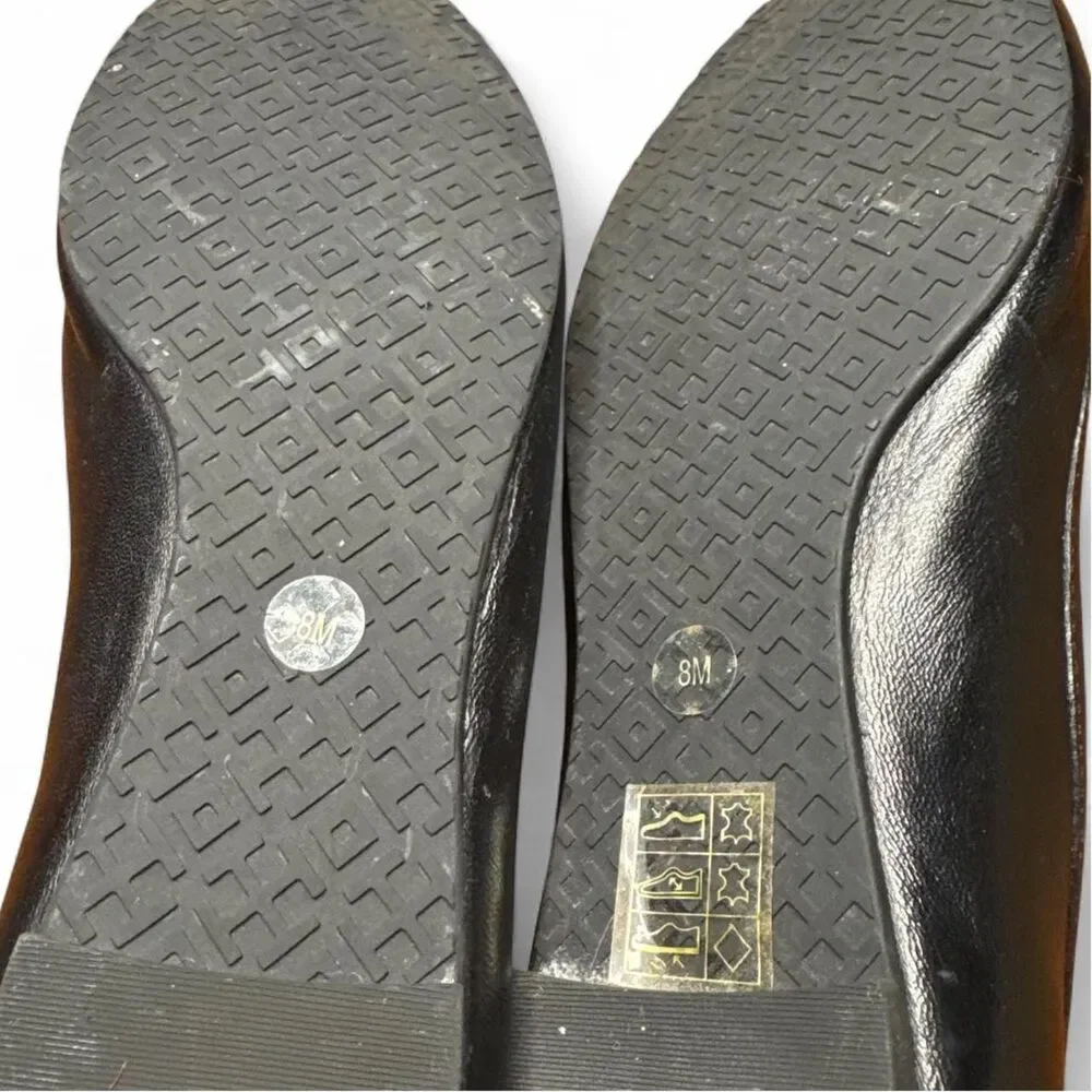 Tory-burch Women's Black Ballet-shoes Comfort Flats TB Emblem